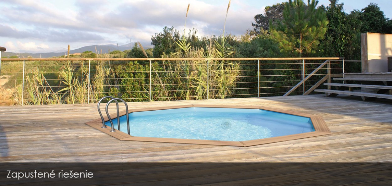 drevený bazén