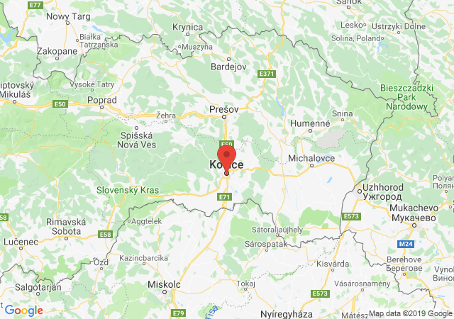 Google map: MOSTPOOLS-bazény, Južná trieda 48, 040 01 Košice